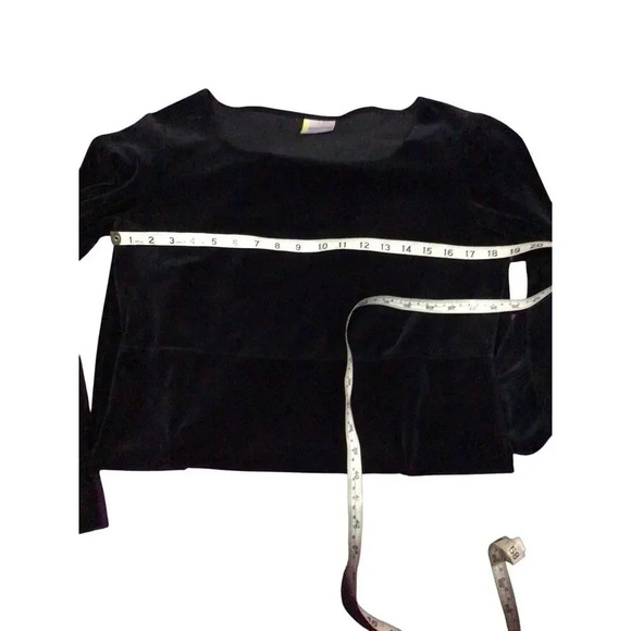 Womens Hanna Andersson Softest Danish Fabric Black Velvet Dress Size Medium - Picture 5 of 6